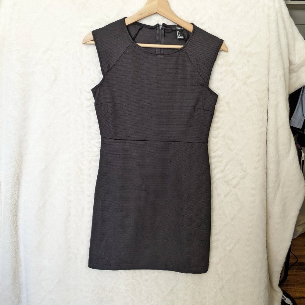 Black Ribbed bandage style bodycon dress